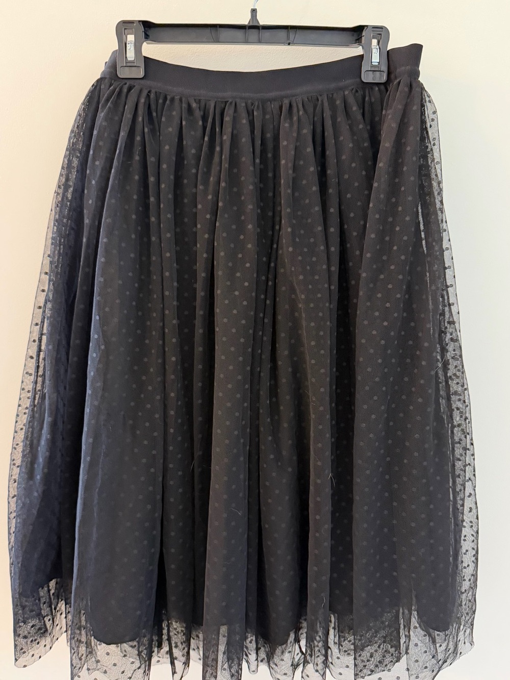 Ann Taylor Ballerina Skirt Large Swiss Dot Midi Large - Picture 3 of 3